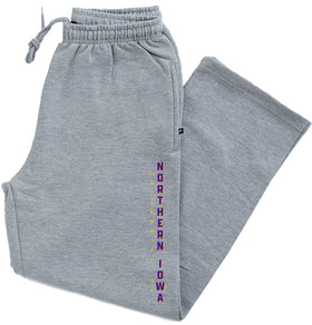 Northern Iowa Panthers Premium Fleece Sweatpants - Vertical University of Northern Iowa