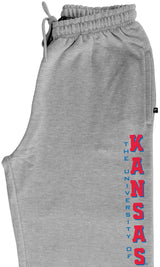 Kansas Jayhawks Premium Fleece Sweatpants - Vertical University of Kansas