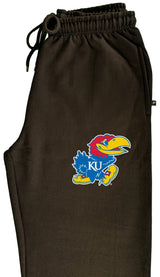 Kansas Jayhawks Premium Fleece Sweatpants - Lone Kansas Jayhawk
