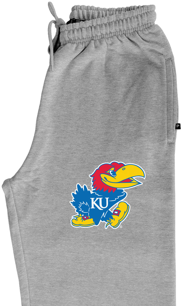 Kansas Jayhawks Premium Fleece Sweatpants - Lone Kansas Jayhawk