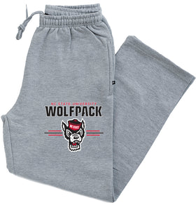 North Carolina State Wolfpack Premium Fleece Sweatpants - 3-Stripe Primary Logo