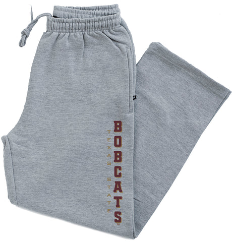Texas State Bobcats Premium Fleece Sweatpants - Vertical Texas State Bobcats