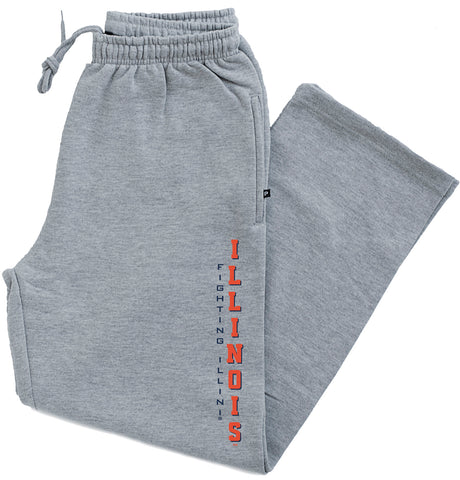 Illinois Fighting Illini Premium Fleece Sweatpants - Vertical Illinois Fighting Illini