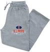 Illinois Fighting Illini Premium Fleece Sweatpants - Spotlight and Shadow Illinois