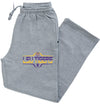 LSU Tigers Premium Fleece Sweatpants - Striped Tigers Football Laces