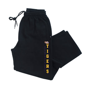 LSU Tigers Premium Fleece Sweatpants - Vertical Louisiana State University Tigers