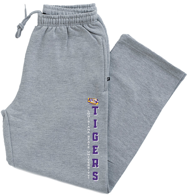 LSU Tigers Premium Fleece Sweatpants - Vertical Louisiana State University Tigers