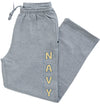 Navy Midshipmen Premium Fleece Sweatpants - USNA Vertical Navy