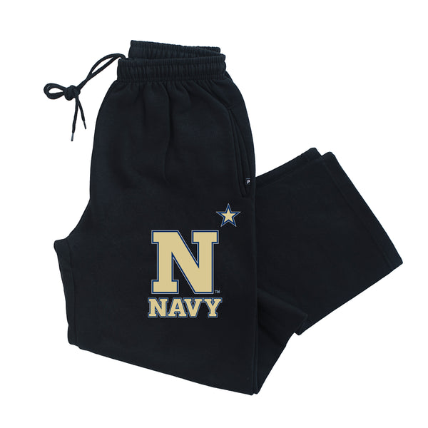 Navy Midshipmen Premium Fleece Sweatpants - US Naval Academy Star Logo