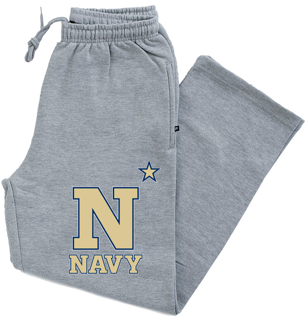 Navy Midshipmen Premium Fleece Sweatpants - US Naval Academy Star Logo