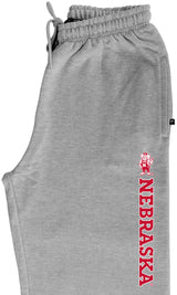 Nebraska Huskers Premium Fleece Sweatpants - Vertical Nebraska Herbie Husker