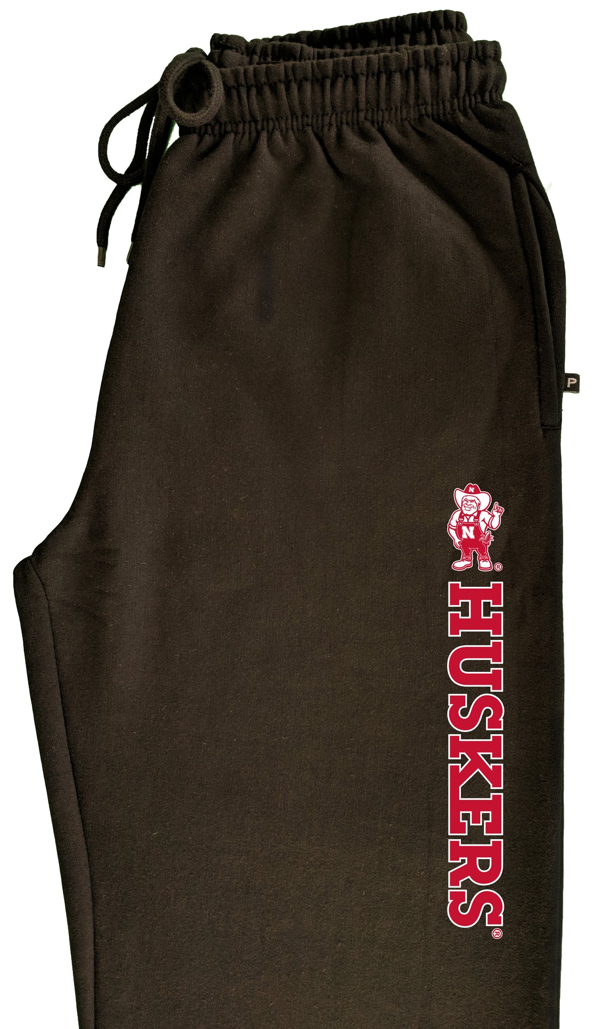 Nebraska Huskers Premium Fleece Sweatpants - Vertical Huskers Herbie Husker