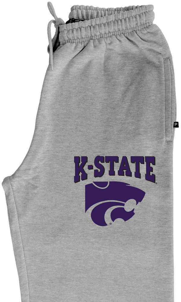 K-State Wildcats Premium Fleece Sweatpants - Kansas State Powercat Logo