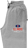 Illinois Fighting Illini Premium Fleece Sweatpants - Spotlight and Shadow Illinois