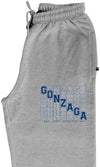 Gonzaga Bulldogs Premium Fleece Sweatpants - Diagonal Echo Gonzaga