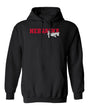 Nebraska Huskers Hooded Sweatshirt - Script Huskers Overlap Nebraska