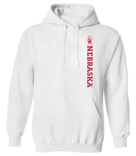 Nebraska Huskers Hooded Sweatshirt - Vertical Nebraska Herbie Husker