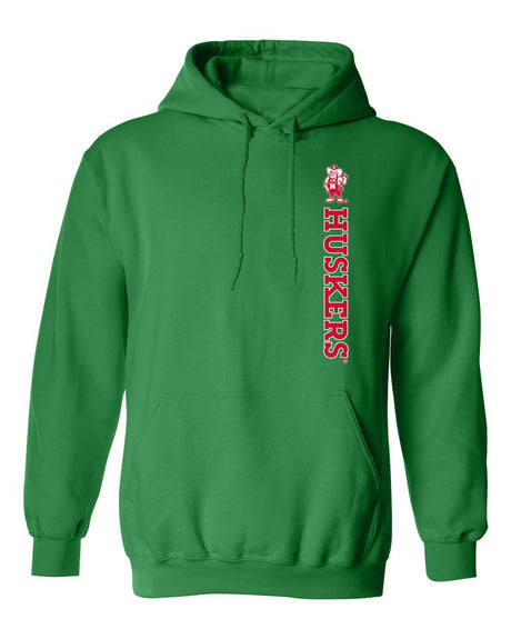 Nebraska Huskers Hooded Sweatshirt - Vertical Huskers Herbie Husker