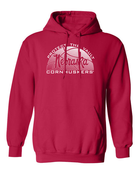 Nebraska Huskers Hooded Sweatshirt - Script Nebraska Basketball