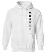 Iowa Hawkeyes Hooded Sweatshirt - Vert Hawks Fade with Tigerhawk