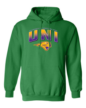 Northern Iowa Panthers Hooded Sweatshirt - UNI Full Color Fade Primary Logo