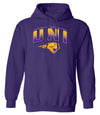 Northern Iowa Panthers Hooded Sweatshirt - UNI Full Color Fade Primary Logo