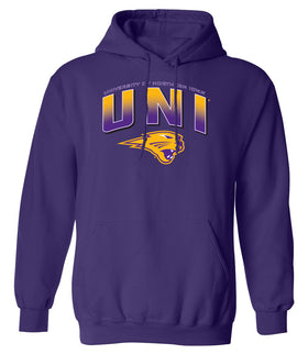 Northern Iowa Panthers Hooded Sweatshirt - UNI Full Color Fade Primary Logo