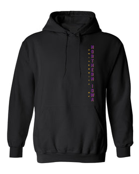 Northern Iowa Panthers Hooded Sweatshirt - Vertical University of Northern Iowa