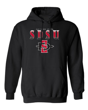 San Diego State Aztecs Hooded Sweatshirt - SDSU Full Color Fade Aztecs Logo