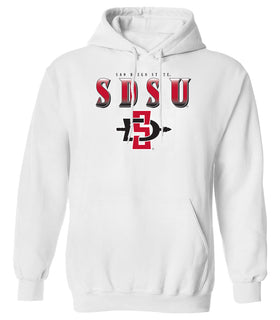 San Diego State Aztecs Hooded Sweatshirt - SDSU Full Color Fade Aztecs Logo