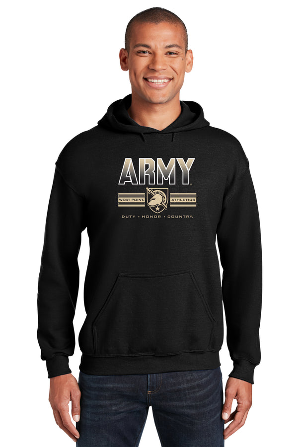 Army Black Knights Hooded Sweatshirt - Army Full Color Fade Primary Logo