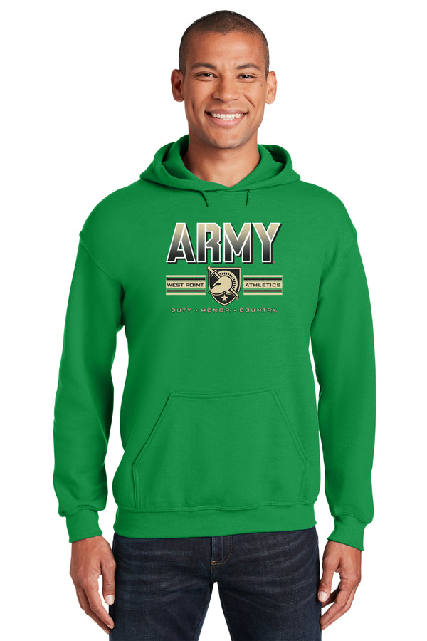 Army Black Knights Hooded Sweatshirt - Army Full Color Fade Primary Logo