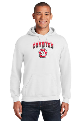 South Dakota Coyotes Hooded Sweatshirt - Coyotes Full Color Fade Primary Logo