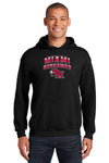 Miami University RedHawks Hooded Sweatshirt - Miami RedHawks Full Color Fade Hawk M Logo