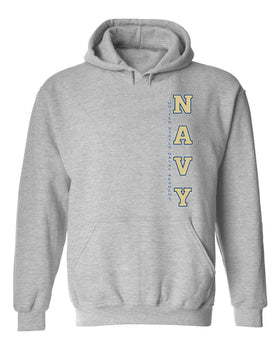 Navy Midshipmen Hooded Sweatshirt - USNA Vertical Navy