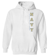 Navy Midshipmen Hooded Sweatshirt - USNA Vertical Navy