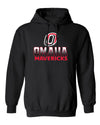 Omaha Mavericks Hooded Sweatshirt - Full Color Fade Omaha