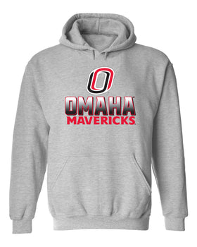 Omaha Mavericks Hooded Sweatshirt - Full Color Fade Omaha