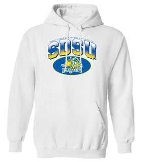 South Dakota State Jackrabbits Hooded Sweatshirt - SDSU Full Color Fade Plus Primary Logo