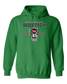 North Carolina State Wolfpack Hooded Sweatshirt - 3-Stripe Primary Logo