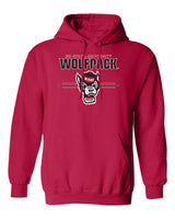 North Carolina State Wolfpack Hooded Sweatshirt - 3-Stripe Primary Logo