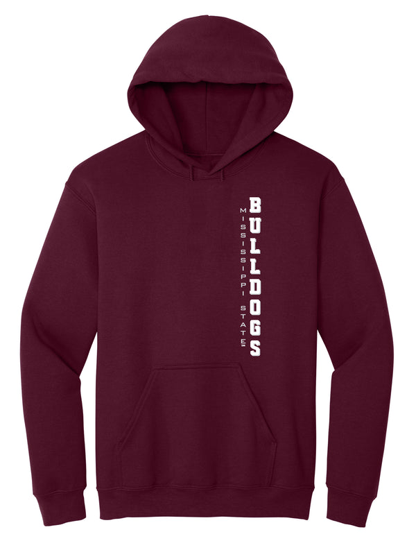 Mississippi State Bulldogs Hooded Sweatshirt - Vertical Mississippi State Bulldogs