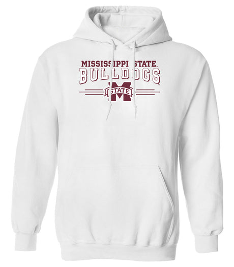 Mississippi State Bulldogs Hooded Sweatshirt - MSU Bulldogs 3-Stripe