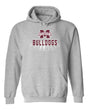 Mississippi State Bulldogs Hooded Sweatshirt - Bulldogs Spotlight and Shadow