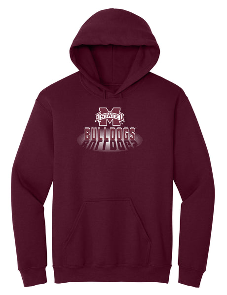 Mississippi State Bulldogs Hooded Sweatshirt - Bulldogs Spotlight and Shadow