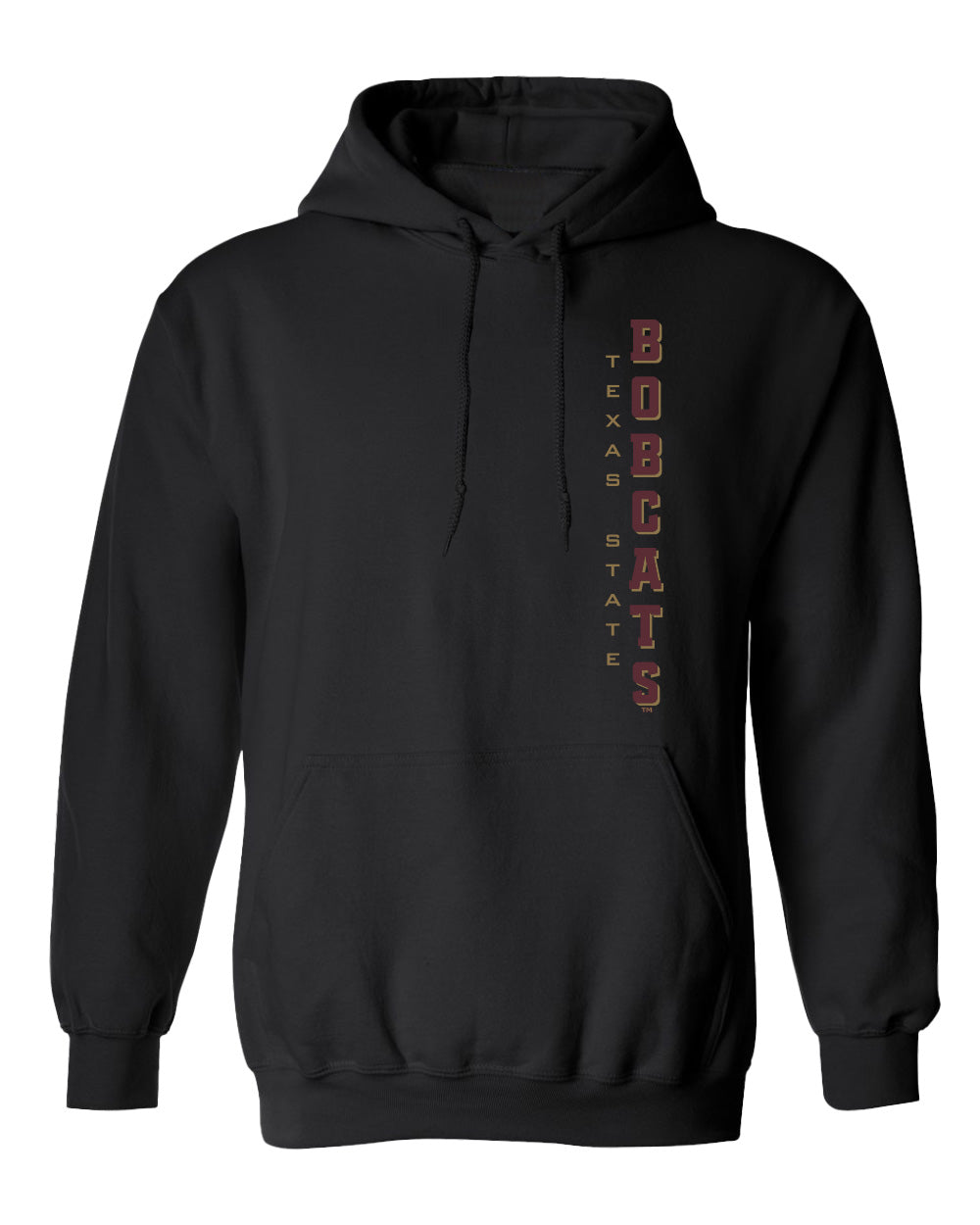 Texas State Bobcats Hooded Sweatshirt - Vertical Texas State Bobcats