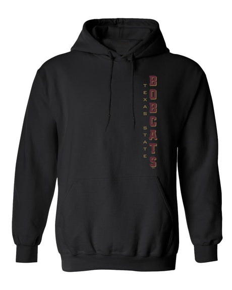 Texas State Bobcats Hooded Sweatshirt - Vertical Texas State Bobcats