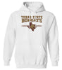 Texas State Bobcats Hooded Sweatshirt - 3 Stripe State Outline Logo