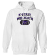 K-State Wildcats Hooded Sweatshirt - Full Color K-State Wildcats Fade