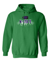 K-State Wildcats Hooded Sweatshirt - Spotlight and Shadow K-State